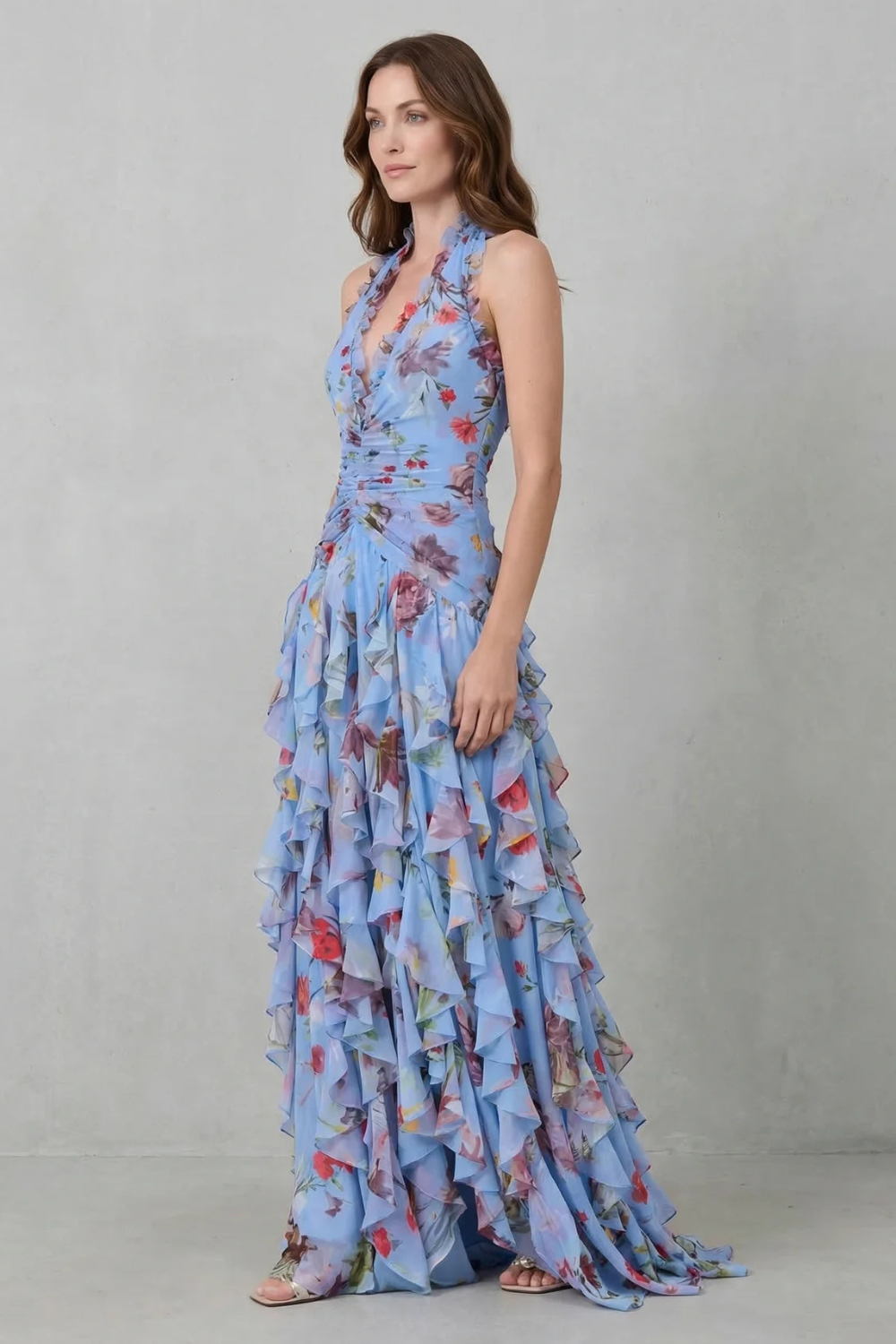 Belladina | Abito lungo con scollo halter