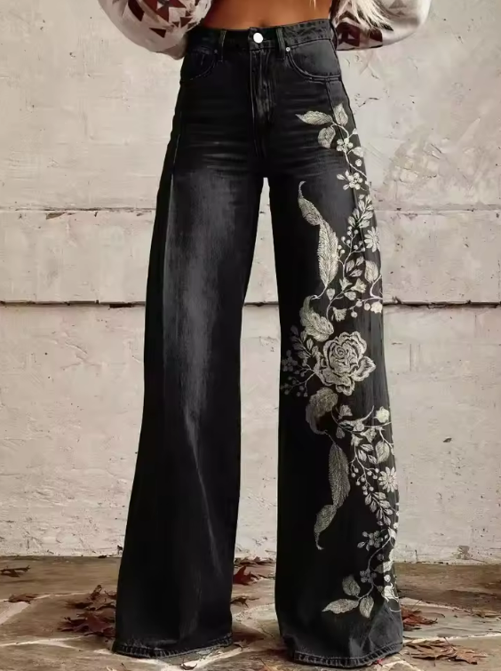 ECSLISSI - Pantaloni boho eleganti