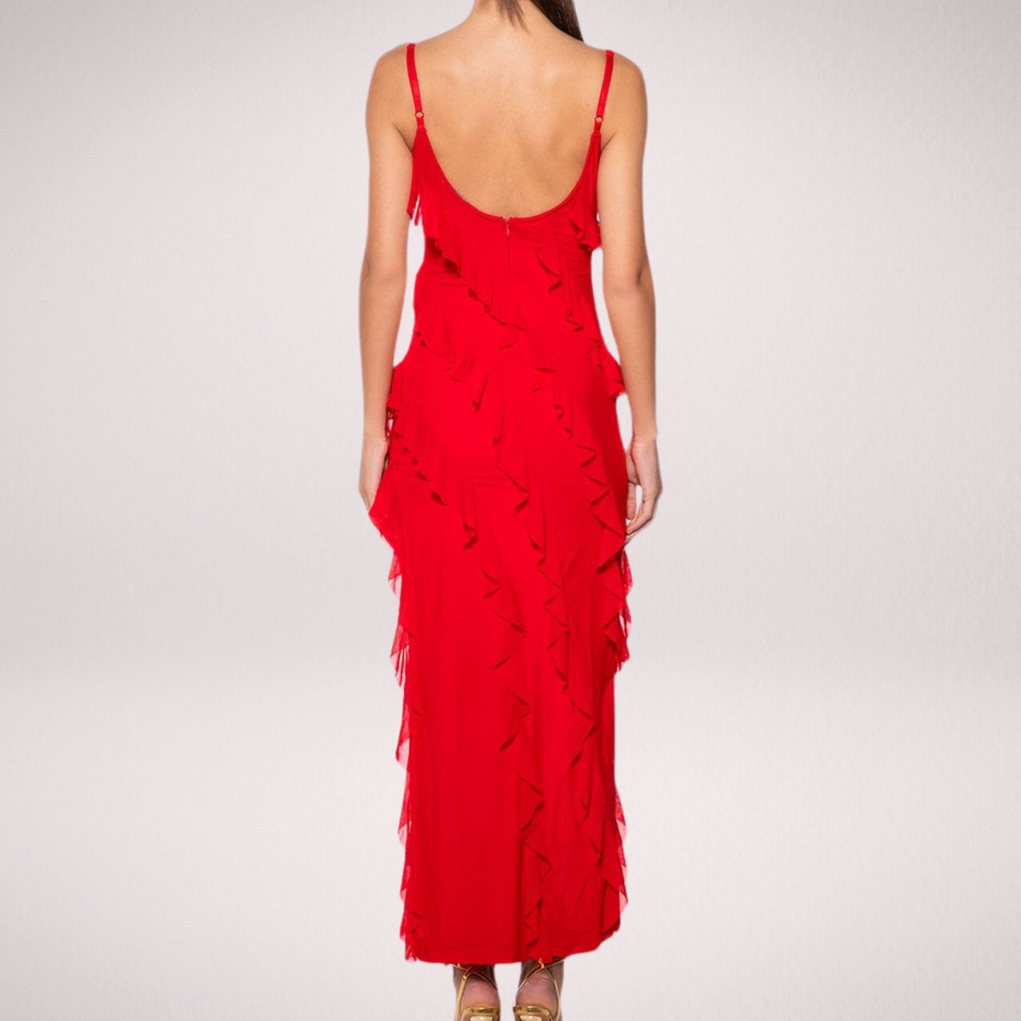 Isabella - Vestido Largo Elegante con Volantes