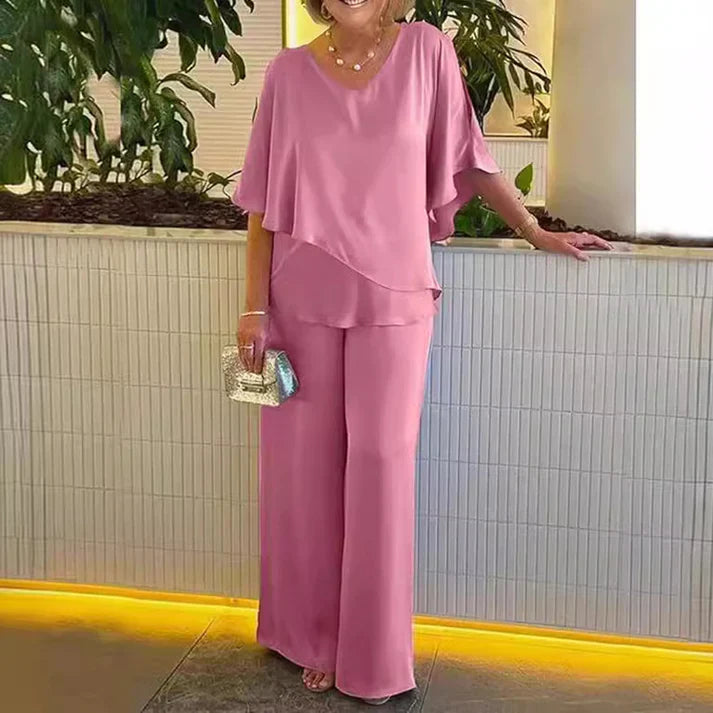 Conjunto Elegante Manga Murciélago