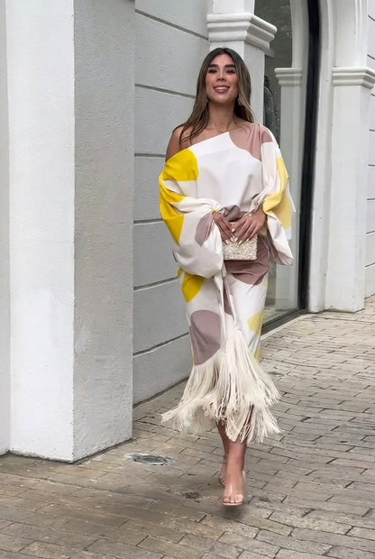 Daniela | Completo a due pezzi con frange